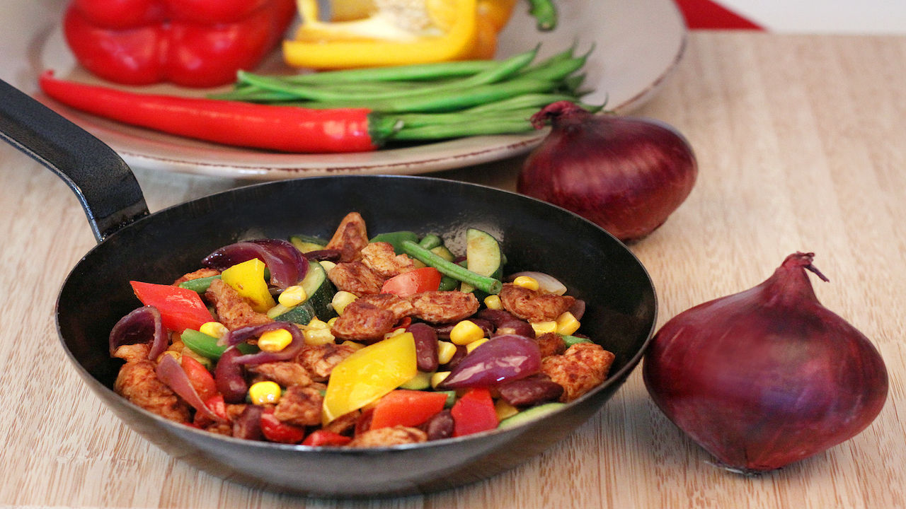 Rezept Soja-Paprika-Pfanne – SOBO Naturkost